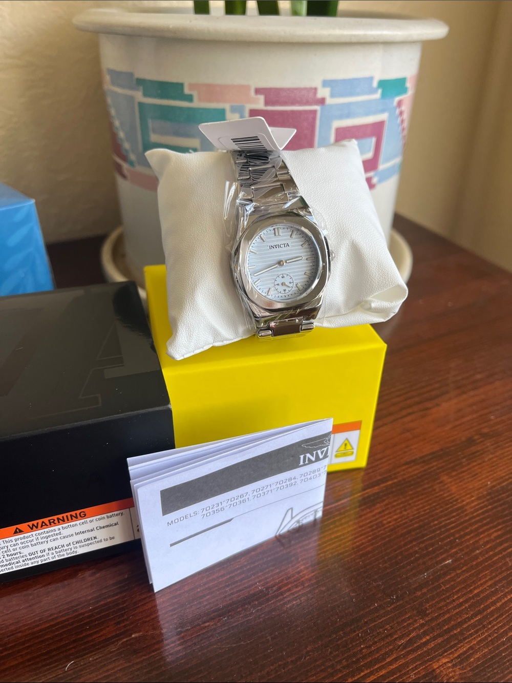 Invicta Women’s Silver Watch with White Textured Dial - Picture 3 of 3
